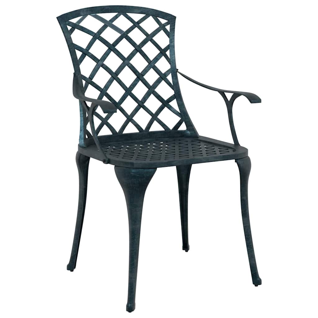 Garden Chair Green 61 x 60.5 x 93cm Aluminium